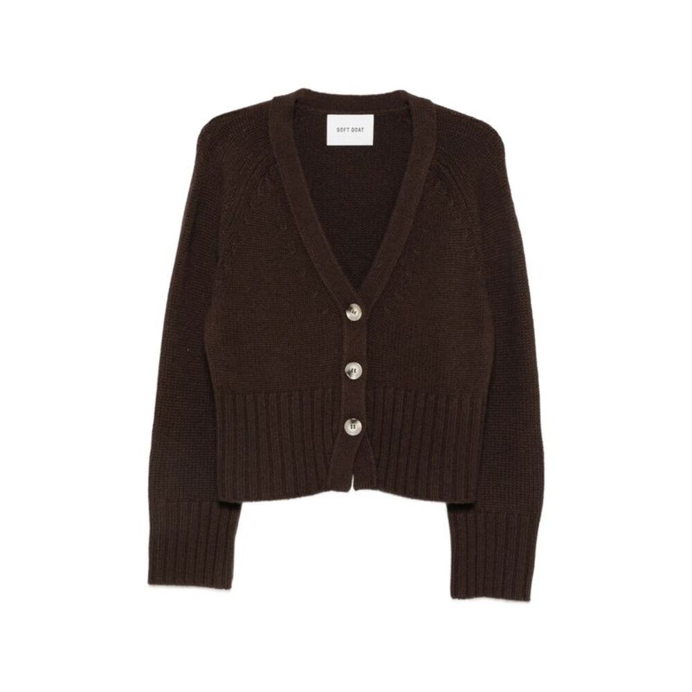 Soft Goat Brown Knitwear - Cardigans Women